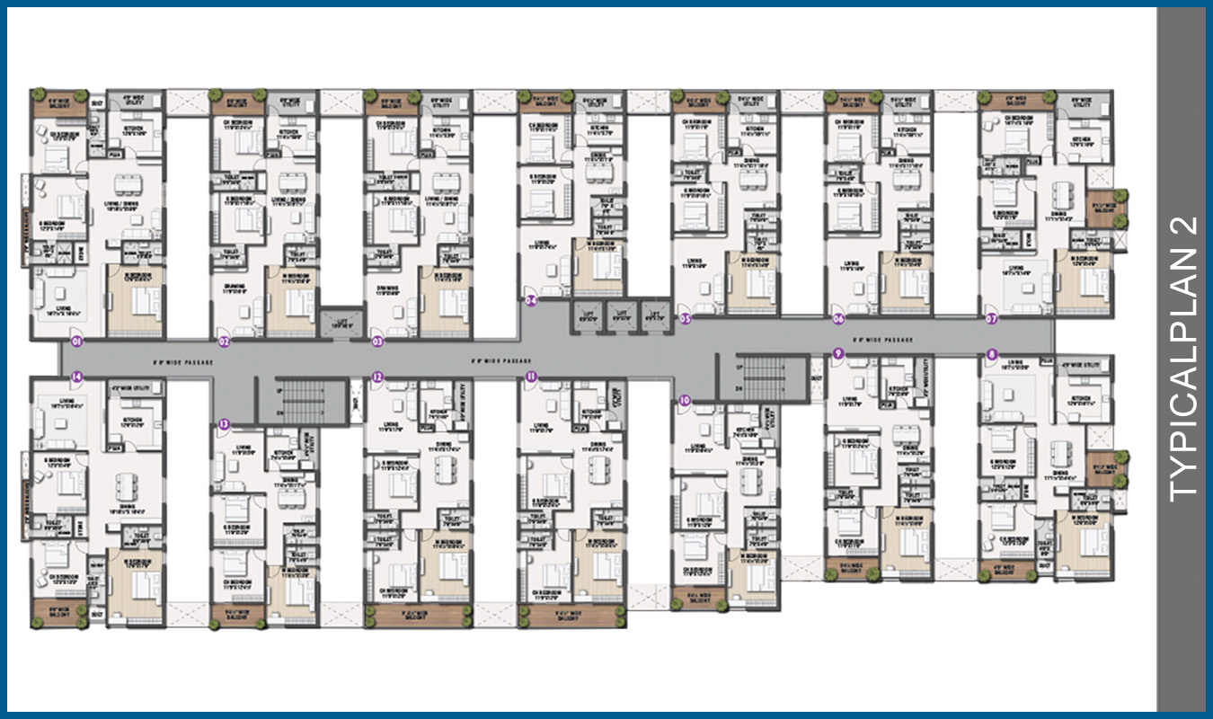 TYPICAL FLOOR PLAN 2
